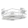 WENKO 23856800-Polica TURBO-LOC QUADRO ED. 27,5x19,3 cm nerjavno jeklo/sijajni krom