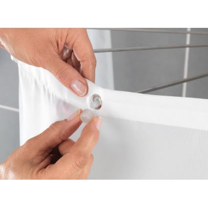 WENKO 23863100 - Držalo za prho 96x72 cm nerjaveče jeklo/bela