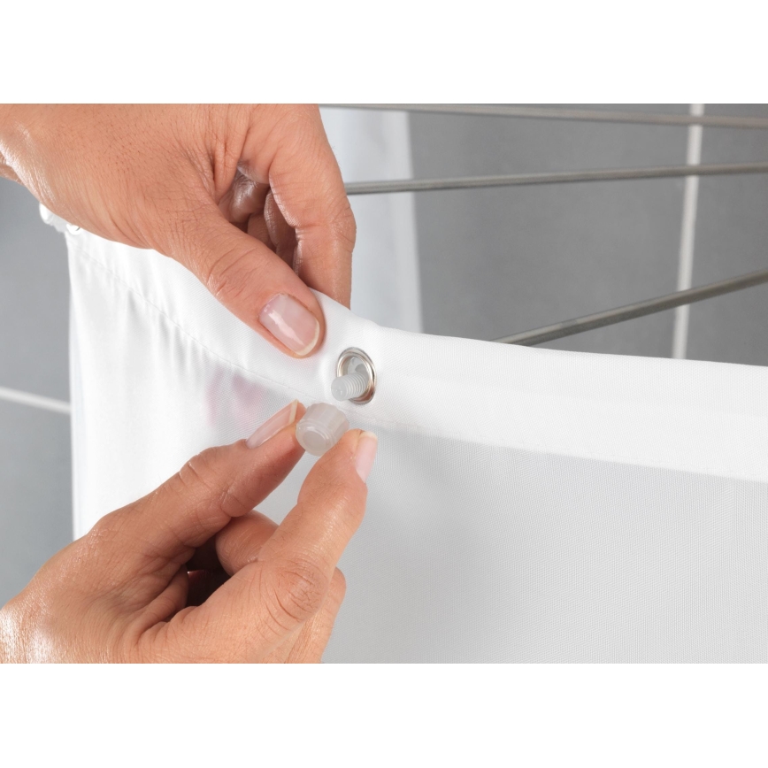 WENKO 23863100 - Držalo za prho 96x72 cm nerjaveče jeklo/bela