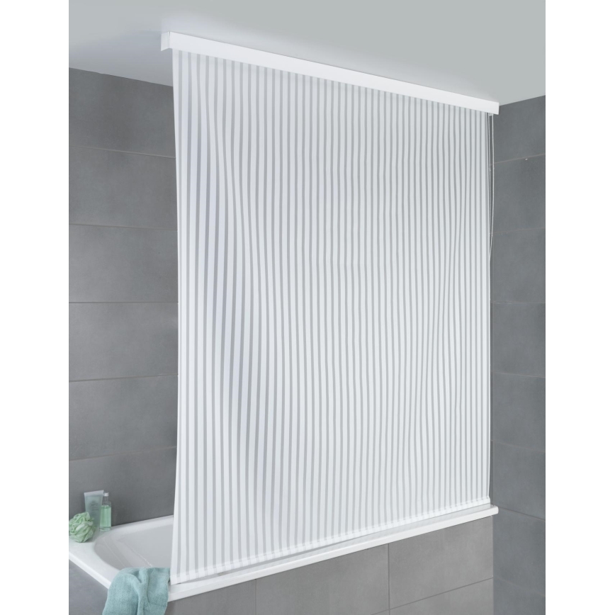 WENKO 23864100 - roleta za prho 132x240 cm bela