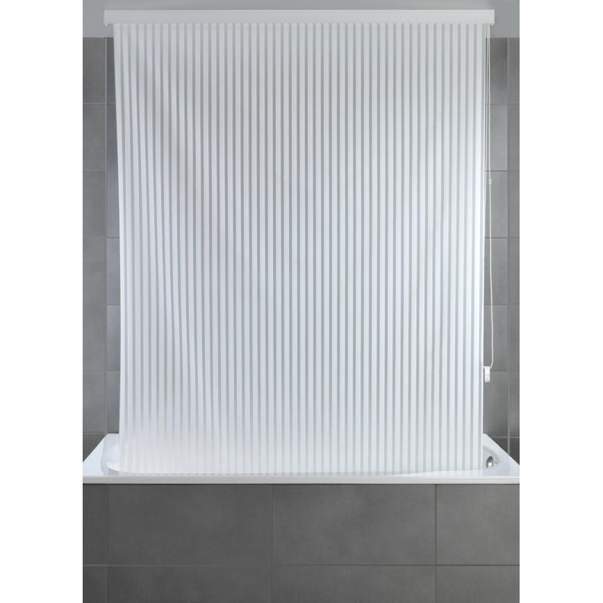 WENKO 23864100 - roleta za prho 132x240 cm bela