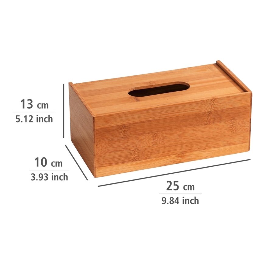 WENKO 23925100 - Doza za robčke TERRA 25x13 cm rjava