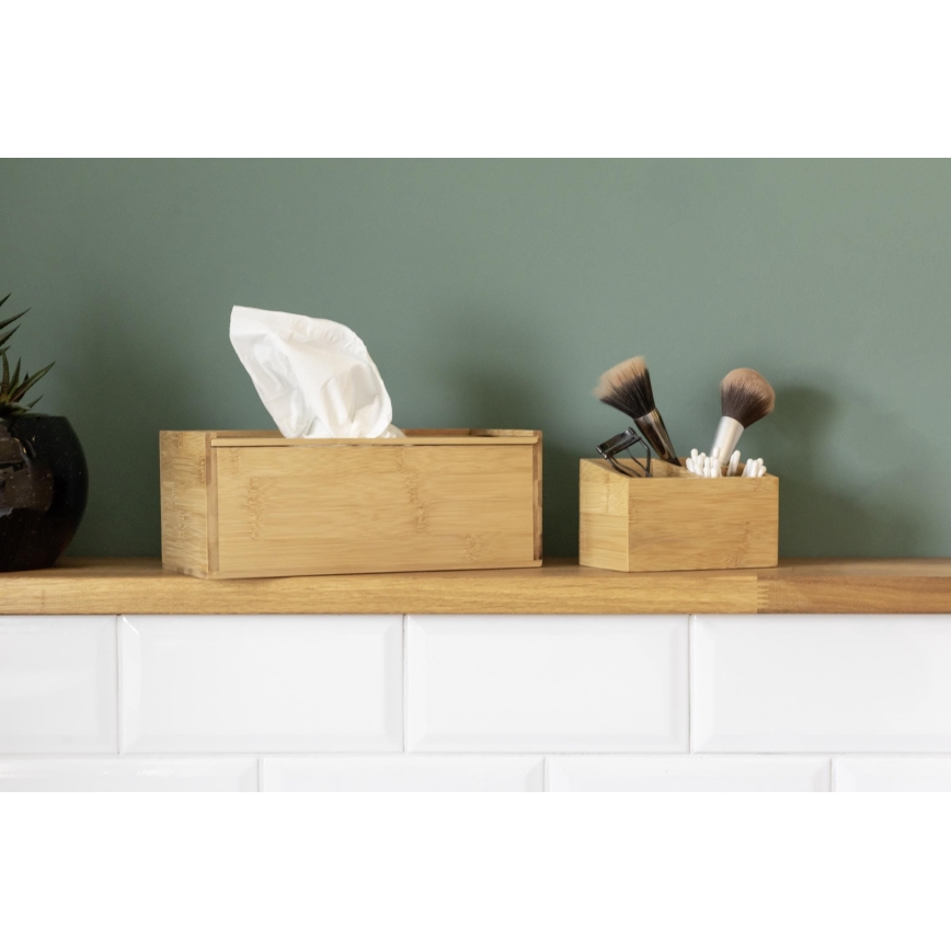 WENKO 23925100 - Doza za robčke TERRA 25x13 cm rjava