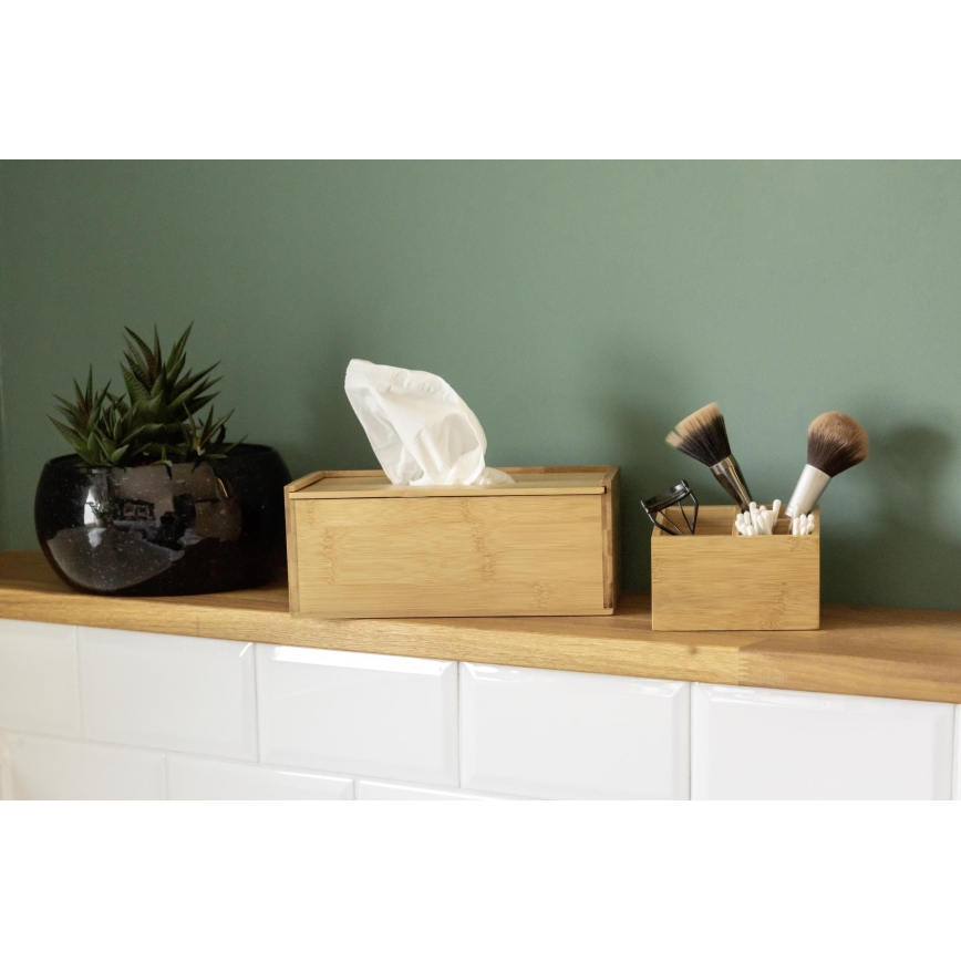 WENKO 23925100 - Doza za robčke TERRA 25x13 cm rjava
