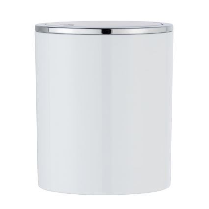 WENKO 23930100 - Koš INCA 14x16,8 cm bela/sijajni krom