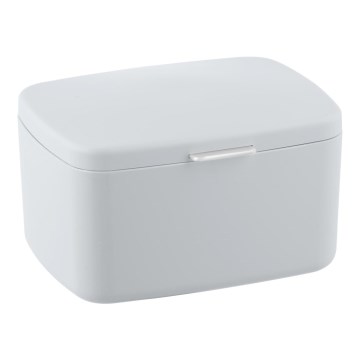 WENKO 23960100 - Škatla BARCELONA 19,5x16 cm bela/sijajni krom