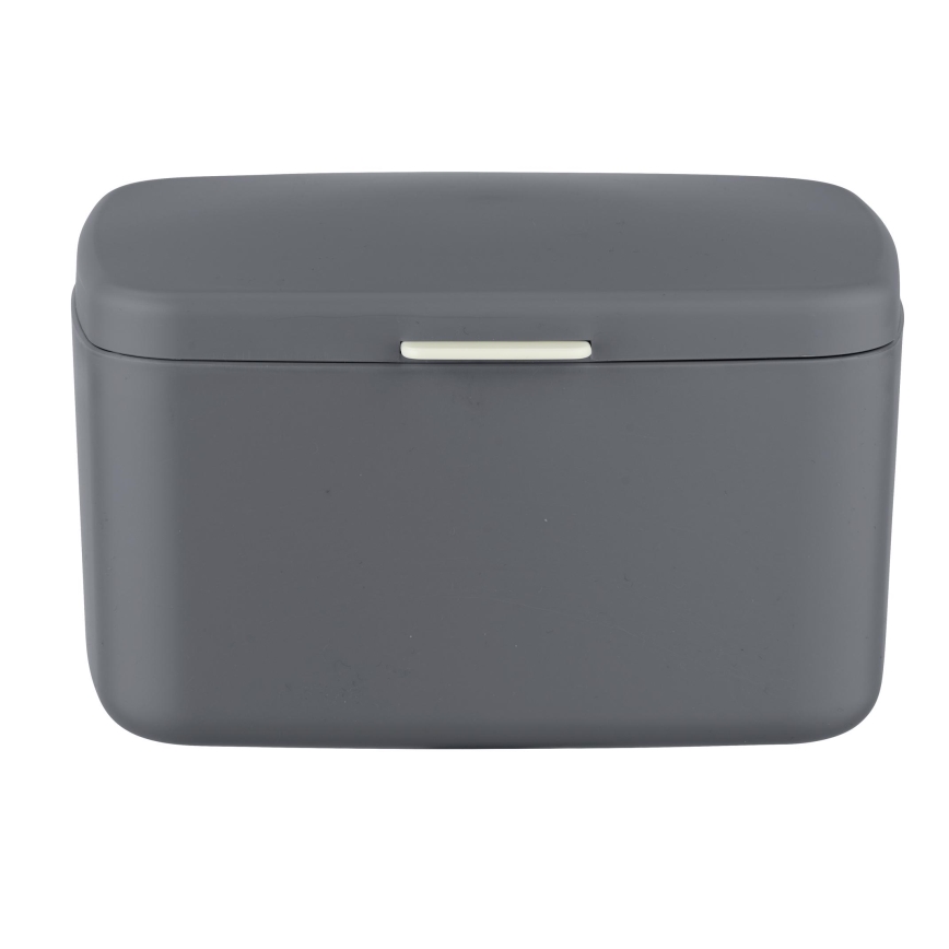WENKO 23981100 - Box BARCELONA 19,5x16 cm antracit/sijajni krom