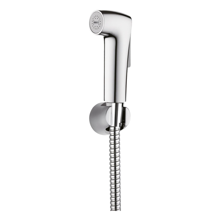 WENKO 23999100 - Komplet za bide SISTEM VARČEVANJA Z VODO 12x7 cm sijajni krom/srebrna