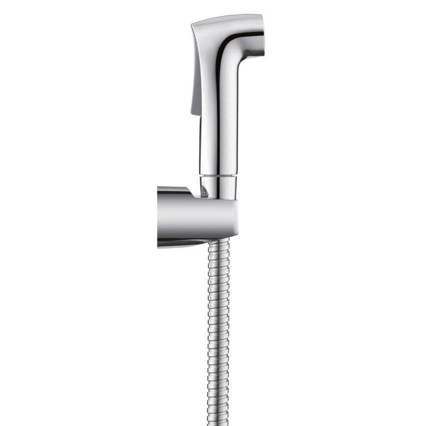 WENKO 23999100 - Komplet za bide SISTEM VARČEVANJA Z VODO 12x7 cm sijajni krom/srebrna