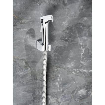 WENKO 23999100 - Komplet za bide SISTEM VARČEVANJA Z VODO 12x7 cm sijajni krom/srebrna
