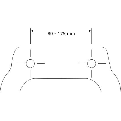 WENKO 24080800-WC sedež TAVOLA 36,5x45 cm bela/sijajni krom