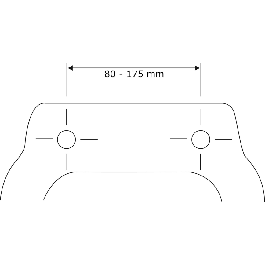 WENKO 24080800-WC sedež TAVOLA 36,5x45 cm bela/sijajni krom