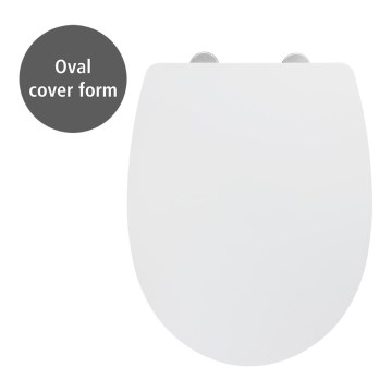 WENKO 24080800-WC sedež za WC TAVOLA 36,5x45 cm bel/sijajni krom