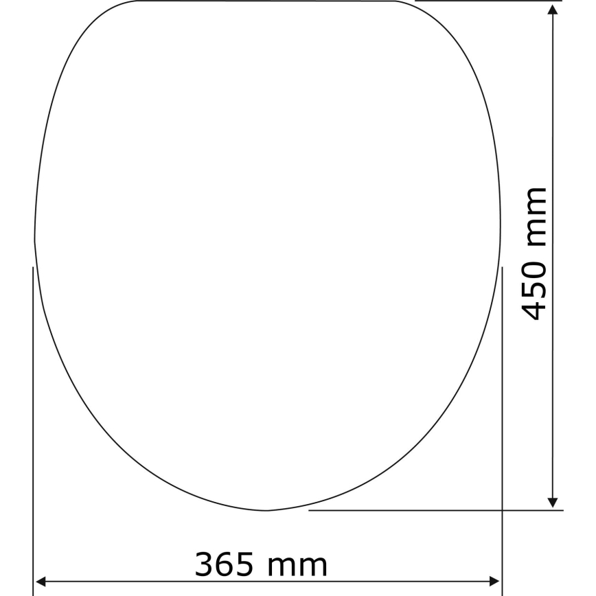 WENKO 24080800-WC sedež za WC TAVOLA 36,5x45 cm bel/sijajni krom