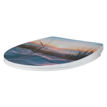 WENKO 24081800-Toaletno sedalo BALTIC 38,8x45 cm večbarvno/belo