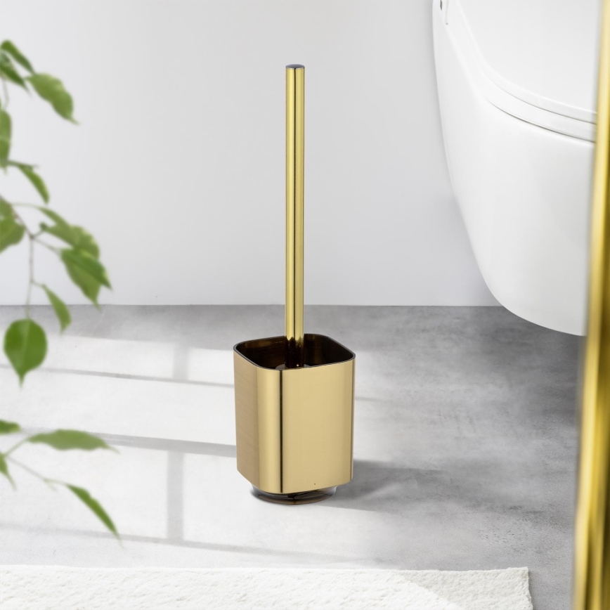 WENKO 24162100 - WC ščetka AURON 9x38,5 cm zlata