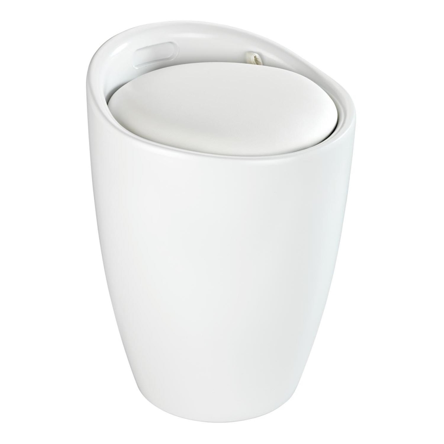 WENKO 24228100 - Stolček CANDY 36x50,5 cm bela/črna