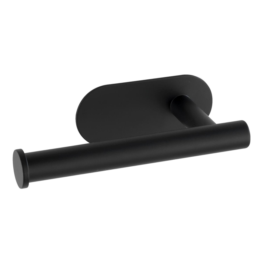 WENKO 24287100-Držalo toaletnega papirja TURBO-LOC OREA BLACK 16x7 cm nerjaveče jeklo/črna