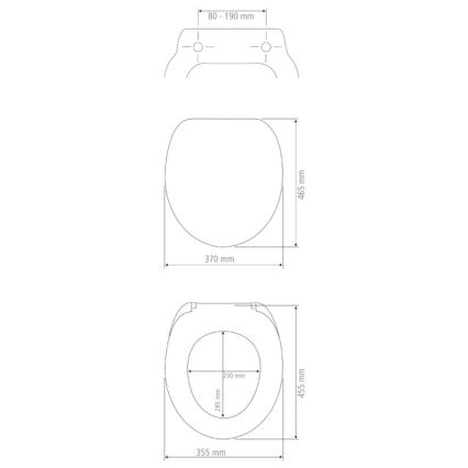 WENKO 24334100-WC sedež EXCLUSIVE 46,5x37 cm bela/srebrna