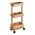 WENKO 24390100 - Regal TORTONA 18x71,5 cm rjava/črna