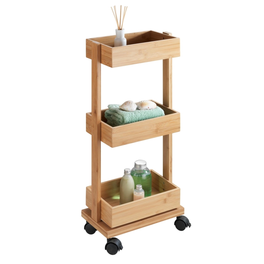 WENKO 24390100 - Regal TORTONA 18x71,5 cm rjava/črna
