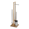 WENKO 24391100 - WC ščetka RIVALTA 18x70 cm rjava/bela/črna