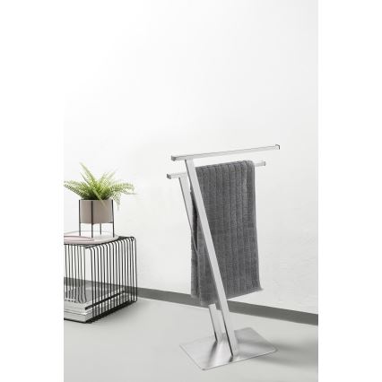 WENKO 24397100 - Nosilec za brisače LIRIO 20x76,5 cm nerjavno jeklo/satinirano