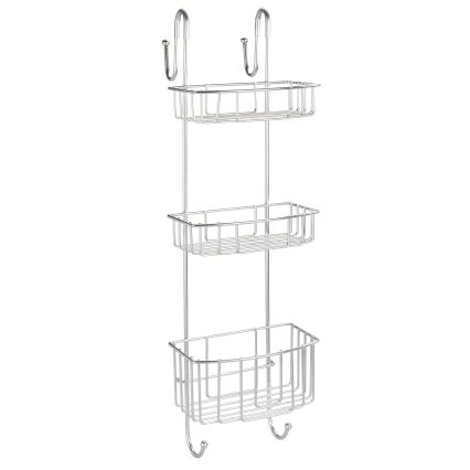 WENKO 24422100 - Polica OLESI 22,5x70 cm nerjaveče jeklo/srebrna