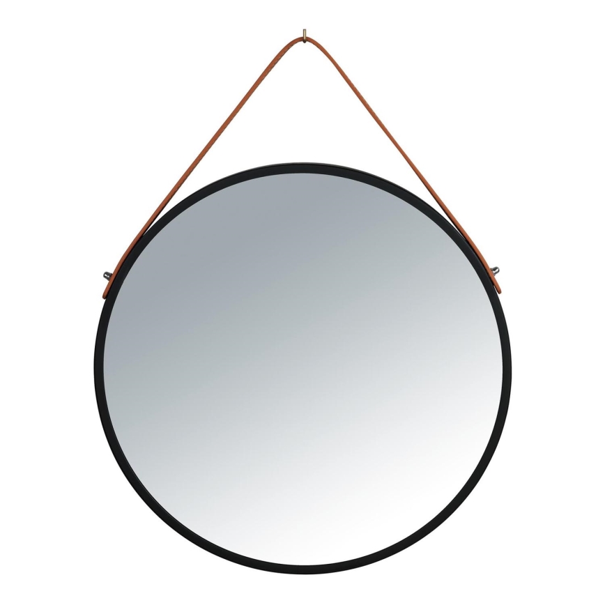 WENKO 24424100 - Ogledalo BORRONE 40x40 cm črna/srebrna