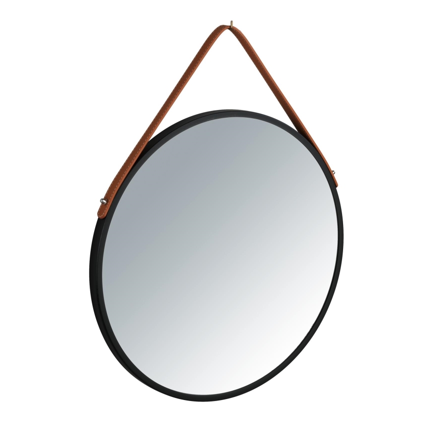 WENKO 24424100 - Ogledalo BORRONE 40x40 cm črna/srebrna