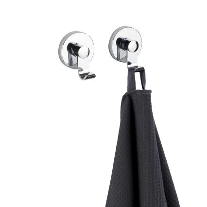 WENKO 24466100-kavelj VACUUM-LOC 6x7 cm sijajni krom