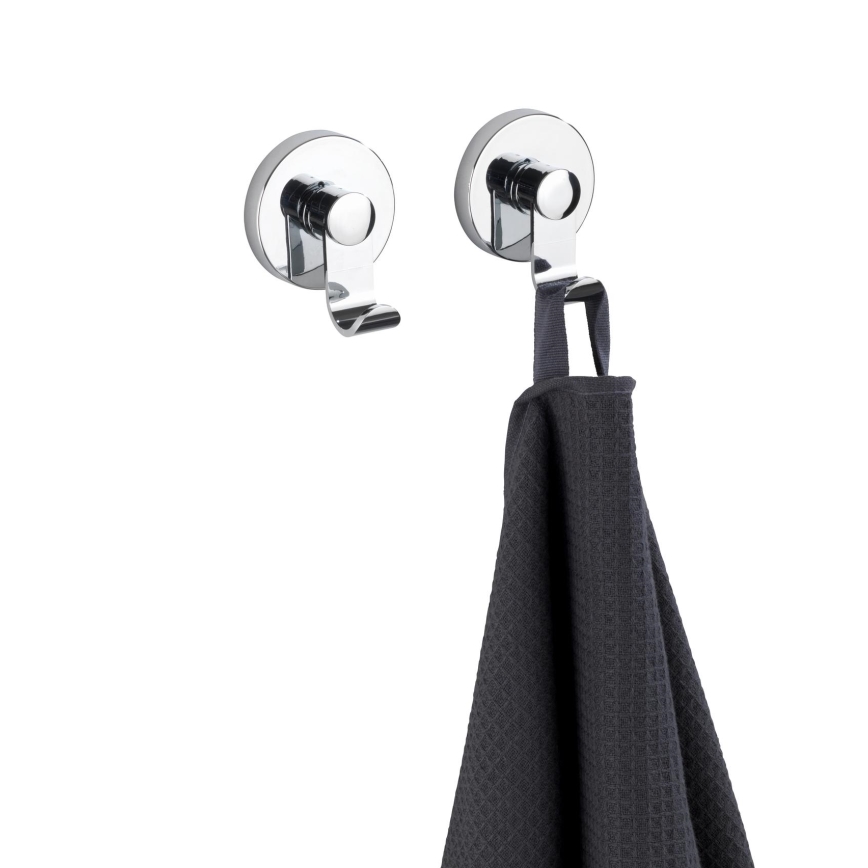 WENKO 24466100-kavelj VACUUM-LOC 6x7 cm sijajni krom