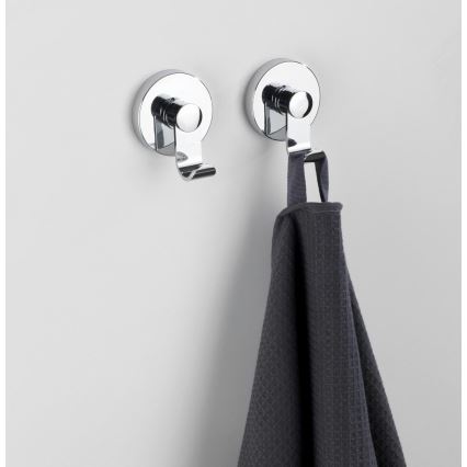 WENKO 24466100-kavelj VACUUM-LOC 6x7 cm sijajni krom