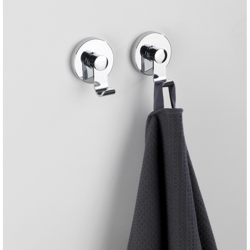 WENKO 24466100-kavelj VACUUM-LOC 6x7 cm sijajni krom