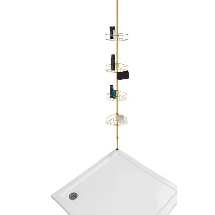 WENKO 24569100-Kotna polica DOLCEDO 31x275 cm zlata