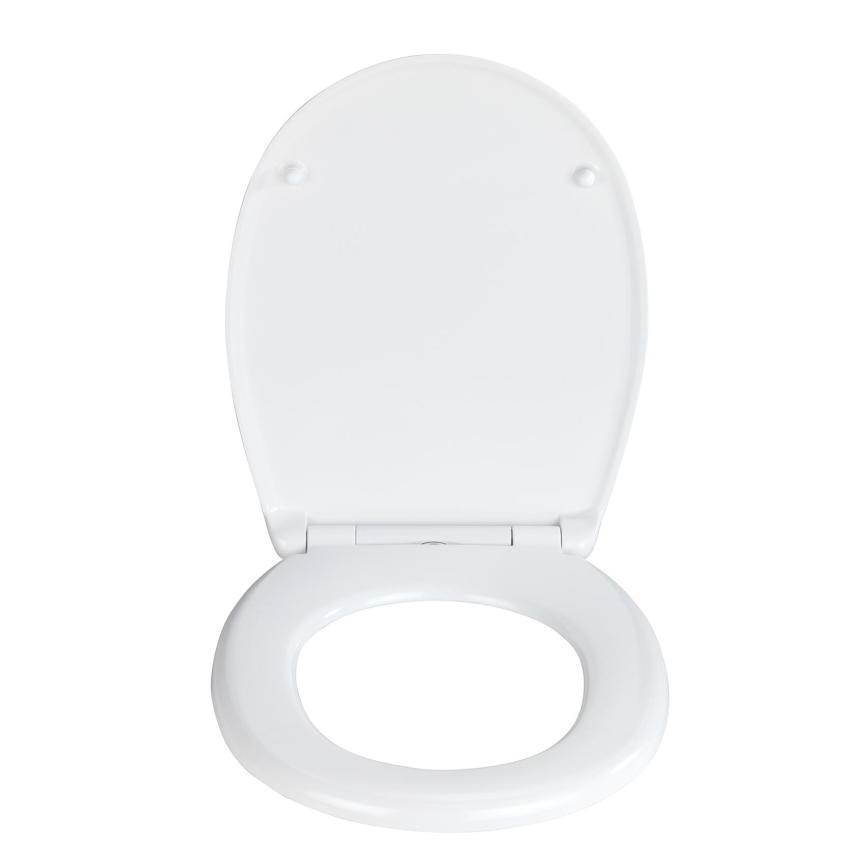 WENKO 24571100-WC toaletno sedalo VORNO NEO 46x37 cm bela/srebrna