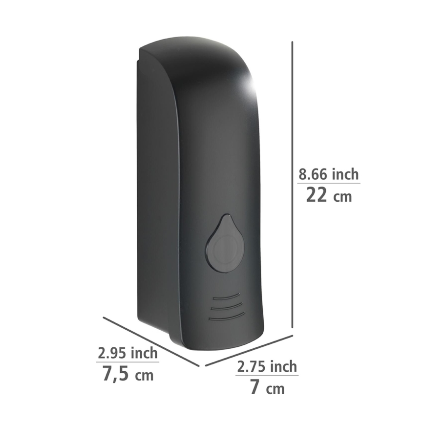 WENKO 24589100-Dozator za milo RANERA 280 ml črn