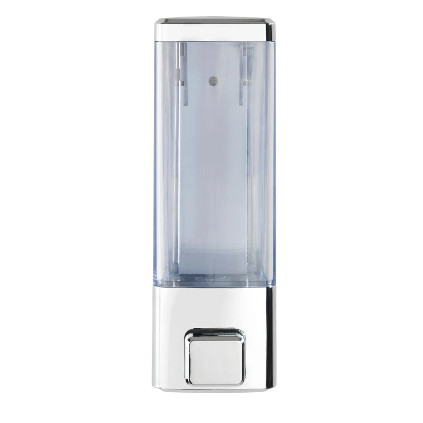 WENKO 24593100 - Dozator za tekoče milo ISTRES, 320 ml, sijajni krom/prozoren