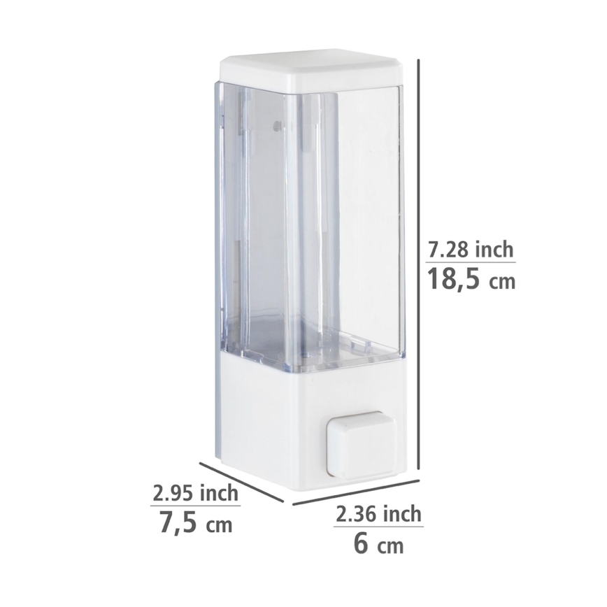 WENKO 24594100-Dozator za milo ISTRES 320 ml bel/prozoren