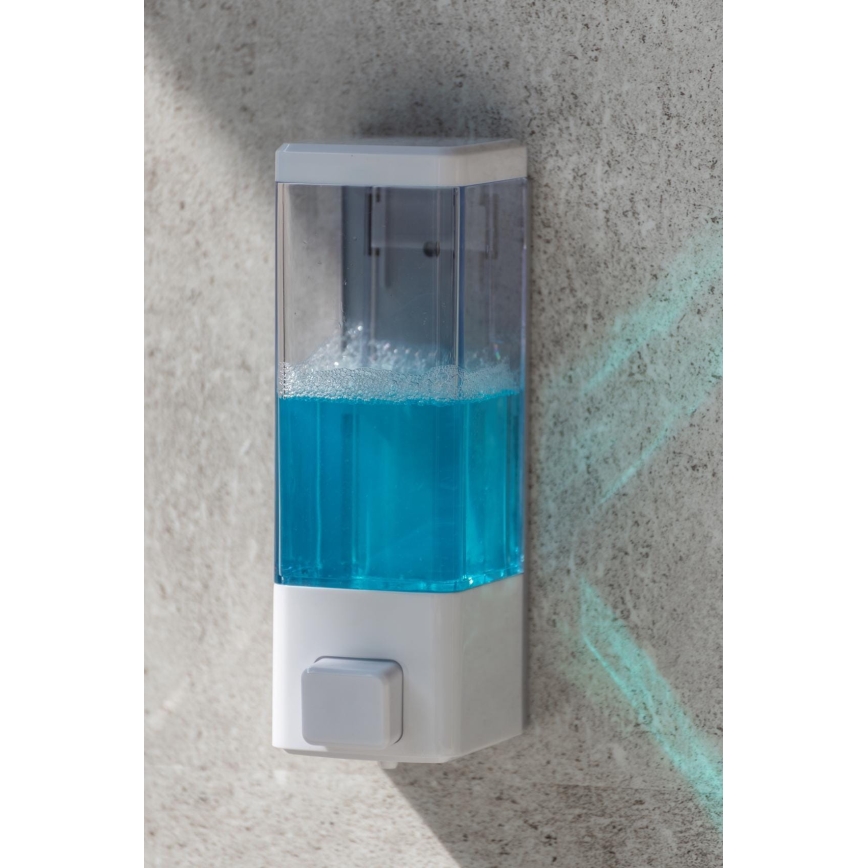 WENKO 24594100-Dozator za milo ISTRES 320 ml bel/prozoren