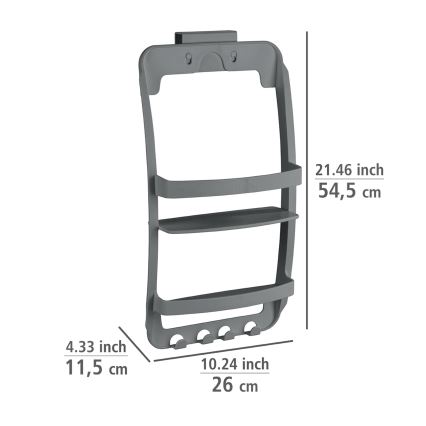 WENKO 24633100 - Univerzalna polica 26x54,5 cm, antracit