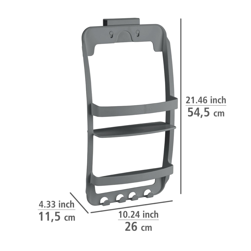 WENKO 24633100 - Univerzalna polica 26x54,5 cm, antracit