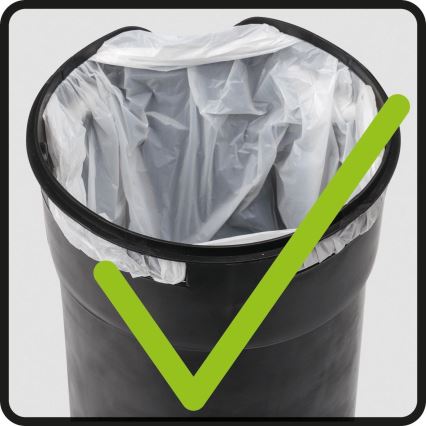 WENKO 24635100 - Koš LEMAN 17x25 cm modra/črna