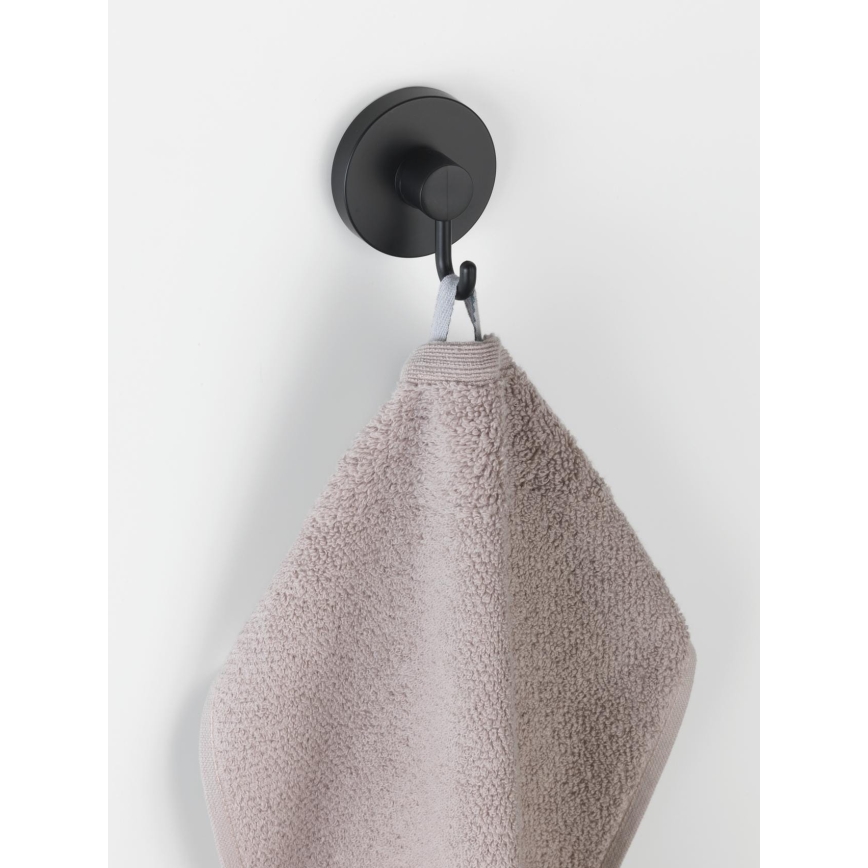 WENKO 24730100-Kavelj VACUUM-LOC RUND SCHW 6x6,7 cm črna