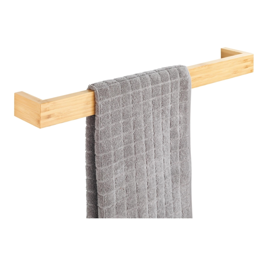 WENKO 24742100 - Držalo za brisače BAMBUSA 60x9 cm rjavo