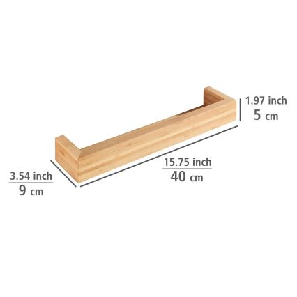 WENKO 24743100 - Stojalo BAMBUSA 40x9 cm rjavo