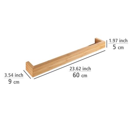 WENKO 24744100 - Polica BAMBUSA 60x9 cm rjava