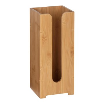 WENKO 24749100 - Nosilec za toaletni papir BAMBUSA 15x35,5 cm rjava