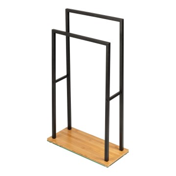WENKO 24752100 - Držalo za brisače BAMBUSA 46x80 cm črna/rjava