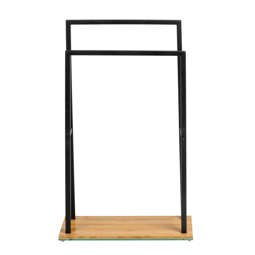 WENKO 24752100 - Držalo za brisače BAMBUSA 46x80 cm črna/rjava
